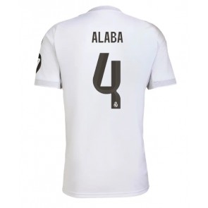 Real Madrid David Alaba #4 Primera Equipación 2025-26 Manga Corta